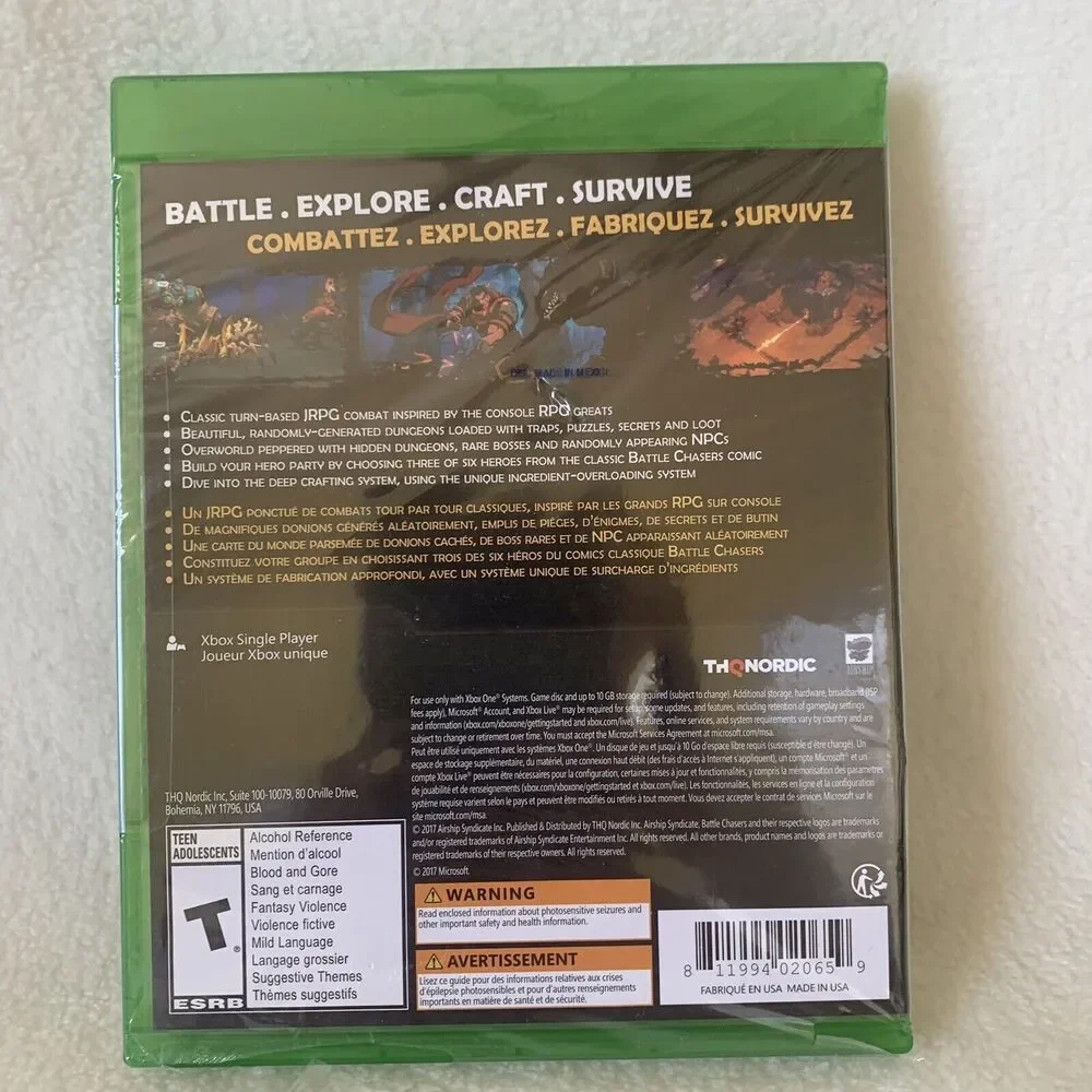Battle‎ Chasers: Nightwar (Microsoft Xbox One, 2017) Brand New Factory Sealed